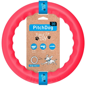 PITCHDOG RING TOY FOR DOGS PINK