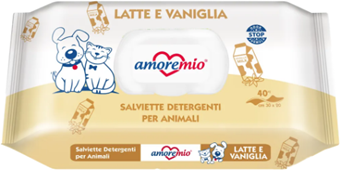 40 ВЛАЖНЫХ САЛФЕТОК ДЛЯ СОБАК LATTE VANIGLIA 30x20см