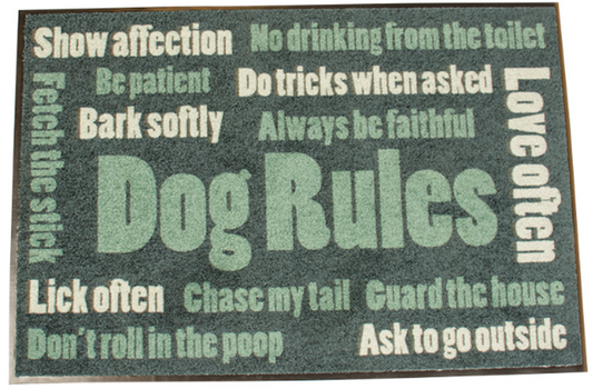 PET FLOOR MAT INDOOR DOG RULES