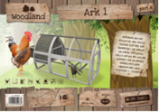 WOODLAND CHICKEN COOP ARK 1 COTTAGE GREEN