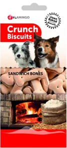 DOG BISCUITS SANDWICH BONES 500g