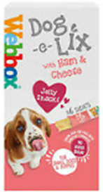 WEBBOX DOG-E-LIX JELLY  HAM & CHEESE 90g