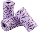 POO BAGS SPICE LAVENDER PURPLE 4x ROLLS OF 15xBAGS